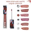 KIRO Non-stop Airy Matte Liquid Lip - Nude Mocha | Transferproof I Waterproof lipstick Long Lasting I Apricot & Avocado Oil | 100% Vegan | 5ml | No Parabens, No Toxins
