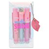 iscream Sparkle & Shine 3-piece Pastel Lip Gloss Set with Cherry, Vanilla & Strawberry Scents