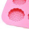 X-Haibei Round Mooncake Chocolate Lotion Bar Soap Cookies Wax Silicone Mold Dia. 2.5inch, 1.5oz per Cell
