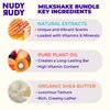 Nudy Rudy Natural Bar Soap | 3 Pack Assorted Organic Shea Butter Soap Bars | Moisturizing Body Soap Bars for Men & Women | No Harsh Ingredients | Milkshake Bundle | Bulk Soap | 4.2 oz
