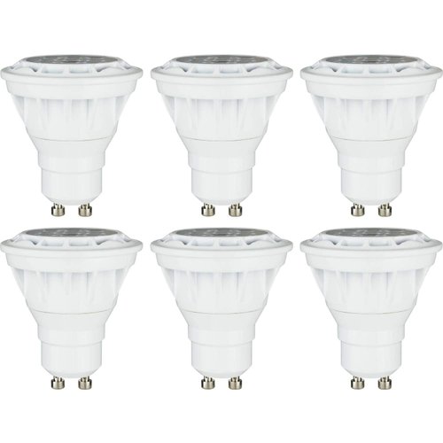 Sunlite 40360 LED MR16 Reflector Spotlight Bulb, 7 Watts (50W Halogen Bulb Replacement) 120 Volt, 550 Lumen, 35° Flood Beam, GU10 Base, Dimmable, ETL Listed, 2700K Warm White, 6 Count