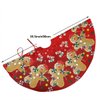 NGFF Gingerbread Christmas Sweet Candy Lollipop Traditional Christmas Tree Skirt Santa & Reindeer Tree Ornaments Tree Skirt for Christmas Decoration