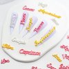 HYWWPFLAY 36pcs Zodiac Letter Nail Charms Jewels 12 Constellation Nail Charms Decor Zodiac Signs Nails Design Studs Alloy Nail Art Decoration for DIY Craft Accessories for Home&Salon