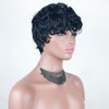 AIWEISE Short Wigs Pixie Cut Wig Short Curly Wigs for Black Women Natural Black Curly Pixie Wig Glueless Short Black Synthetic Hair Wigs Pixie Cut Wigs for Black Women