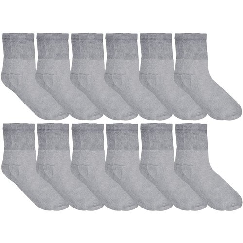 Yacht & Smith 12 Pairs Value Pack of Men and Women Diabetic Nephropathy and Edema Ankle, Ring Spun Cotton Socks