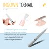 Pixkrot Ingrown Toenail Removal Kit, Ingrown Toenail Treatment Tool,Nail Clippers and Lifter,Thick Toenail Nail Cleaning and Foot Repair Tool,Correction Polish Pain(4 Pack,Stainless Steel)
