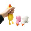 Dhjrefhhd 1Pcs Stress Squeeze Toy Stress Relief Rainbow Duck Hand Fidget Sensory Toy Office Desk Squishy Duck Birthday Goodie Bags Party Favors (Yellow)