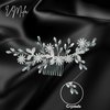 VMila Pearl Hair Comb, Pearl Flower Hair Accessories For Women Girls, Wedding Hair Accessories (Diamond Comb)