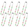 Christmas Necklace Accessories, 8Pcs Light Up Christmas Necklaces, Glow Christmas Bulb Necklaces Boys Girls, 3 Modes Colorful Lights Christmas Party Favors, Christmas Ugly Xmas New Year Party Supplies