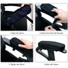 Memory Foam Chair Armrest Pad, Comfy Office Chair Arm Rest Cover for Elbows and Forearms Pressure Relief(Set of 2)