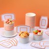 APLZGMG Basketball Hoop Snack Cups, 24 Sets Basketball Hoop Paper Treat Cups Basketball Party Supplies Disposable Treat Food Bowls Kids' Party Paper Cups for Basketball Themed Party Decorations