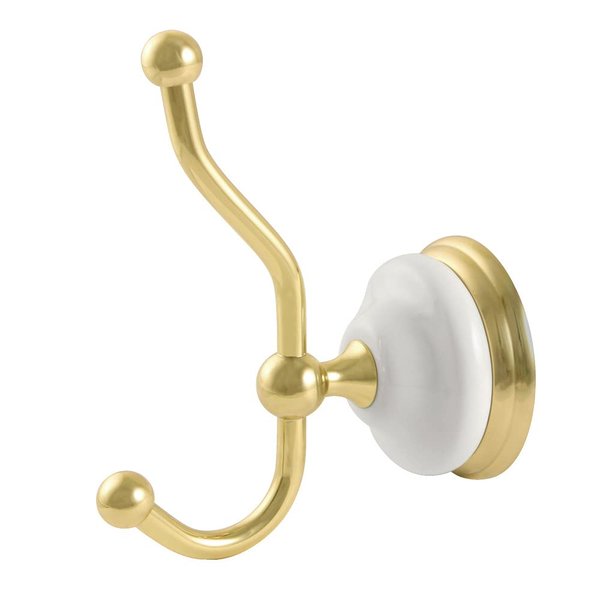 Kingston Brass BA1117PB Victorian Robe Hook, Polished Brass,4-5/8" Length