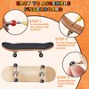 Jexine 6 Sets DIY Fingerboard Kit Fingerboard Accessories Mini Finger Skateboard Parts Include 12 Brackets 54 Screws 30 Nuts 6 Screwdriver 24 Fingerboard Wheels Tool for 96mm (Colorful)