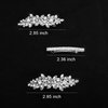 Deoot Hair Barrettes, 4 Pcs Rhinestone Hair Clips for Women - Hair Clip Barrettes with Rhinestones Crystal & Metal Alloy, Flower Hairpins for Women - Hair Accessories for Wedding, Party, Everyday