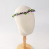 KorViSHOW Handmade Purple Flower Crown Girls Headband Bridal Headpiece Flower Wreath for Women Hair Halo Floral Headdress for Weeding Party Festival Birthday