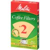 Melitta 612412 #2 Natural Brown Cone Coffee Filters 40 Count