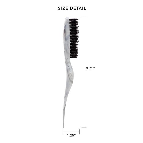 Cricket Amped Up Rubberized Teasing Hair Brush for Volume, Backcombing, Lifting, Styling, And Sectioning Hair, Blush