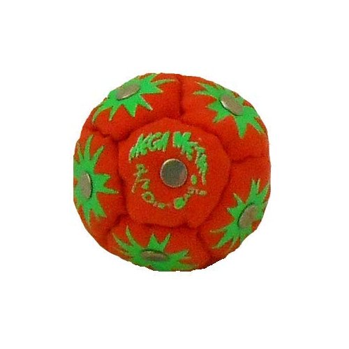 DIRTBAG Mega Metal Footbag Hacky Sack, Handmade Footbags, Flying Clipper Original Design, Steel Pellet Blend - Orange.