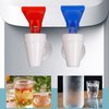 Lovelysp Water Cooler Faucets Water Taps Blue and Red Leak Proof Water Beverage Lever Pour Valves Water Dispenser Accessories (Red+Blue)-2PCS