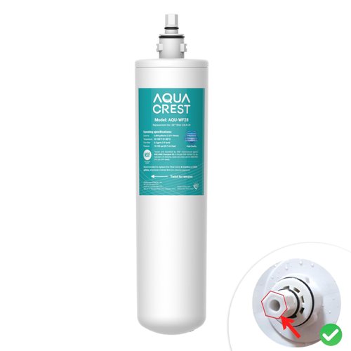 AQUA CREST FQK1R, GXULQK, GXK140TNN, GXULQR, Under Sink Replacement Filter for GE GXK140TNN and GXULQK systems, reduces Lead, Chlorine & Other Impurities for Better Water, 2K Gallons (Pack of 1)