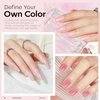 modelones Gel Nail Polish Set, 6 Colors Nude Pink Jelly Gel Polish Milky White Neutral Nail Gel Polish Summer Shimmery Glitter Translucent Nail Art Gel Kit Soak off Manicure DIY Salon Gift for Ladies