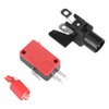 Button,100mm Massive Button with LED Convexity Console Replacement(100# Red + Three Foot Switch + LED Light)