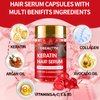 Batana Oil for Hair Growth Hair Mask & Keratin Hair Treatment Serum,Batana Hair Growth Oil Hair Mask for Damaged Hair and Growth,40 Capsules Hair Oil Leave-in Anti Frizz Hair Conditioner Serum