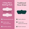 Rael Blackhead Remover, Miracle Patch Melting Pack - Nose Strips for Blackheads, Pore Melting and Soothing Sheets, 3 Step Kit, Sebum Removing Cotton Swabs, Dermatologist Tested (2 Pack)