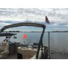Pontoon Boat Flag Holder. Orange safety flag included. Tired of Holding the Skier Down Flag? Just clamp the Flag Buddy to your Boat and rotate it up when required. Rubbber clamping pads.