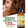ORGANIC APRICOT KERNEL OIL Australian 100% Pure Virgin Unrefined Cold Pressed Carrier Oil 4 oz- 120 ml for Face Hair Body Nails Skin Anti-Aging by Botanical Beauty