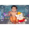 MODI TOYS Baby Ganesh (11 inch) Mantra Singing Stuffed Plush Toy | Ideal for Newborns, Infants, Toddlers, Grandparents | Best for Diwali, Baby Shower, Birthday | Teddy Bear Panda Elephant