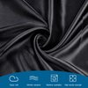 Massage Table Fitted Sheets,Silky Massage Table Cover, Reusable Spa Bed Sheets Salon Table Protective Cover, Satin & Wrinkle-Resistant,Machine Washable, Black