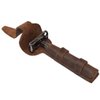 Hide & Drink, Leather Double Edge Safety Razor Protective Case, Shaving Travel Pouch, Handmade (Bourbon Brown)
