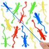 Stretchy Sticky Lizards Toys Elastic Lizard Toys Stretchy Sticky Animal Toys for Party Favors, Birthday , Classroom Prizes, Goodie Bag, 24Pcs