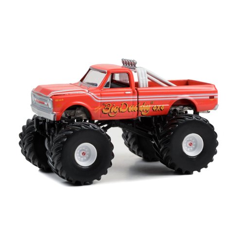 1969 Chevy K-20 Monster Truck Orange Red Big Daddy Kings of Crunch Series 13 1/64 Diecast Model Car by Greenlight 49130A