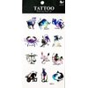 PP TATTOO 1 Sheet Zodiac Twelve Constellation Symbol Lucky Arm Body Sticker Tattoo Art Make up for Men Temporary Tattoos Paper Waterproof for Men Women
