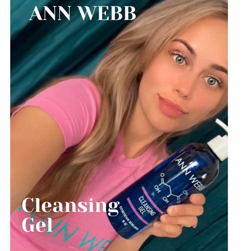 Ann Webb Foaming Cleansing Gel - Non-greasy Exfoliating Cleanser leaves skin Silky. For any skin type. Helps Oily/Blemished skin. 6oz