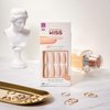 KISS Gel Fantasy Ready-to-Wear Sculpted Gel Nails, “4 the Cause”, Long, Nude, High Arch Nail Kit with Pink Gel Nail Glue, Manicure Stick, Mini Nail File, and 28 Fake Nails
