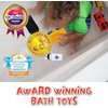 SplashEZ Mold Free Bath Toys for Babies & Toddlers, No Hole Bath Toys, Non Squirting Bath Toys No Mold for Tub, Beach, Pool, Safe, Fun Infant Baby Bath Toys No Holes 0 1 3 6 12 18 Months, 6