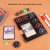 Aizesuro Translucent Acrylic Commander EDH Command Zone Tray Panel with Life, Damage, Cast Dial Counter Compatible with Magic The Gathering Deck, MTG Life Counter Accessories