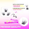 GAQQI Lash Clusters, Eyelash Clusters C Curl Cluster Lashes 168PCS 10-16MM, Wispy Individual Lashes Natural Cluster Eyelash Extensions (GQ03,10-16mm, C Curl)