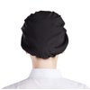 Nanxson 3pcs Unisex Chef Hat Elastic Chef Cap Kitchen Baking Cooking Hat for Men Women with Brim CF9035 Black
