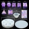 PJOY Dice Molds Food-Grade Silicone Dice Molds for 7PCS Sharp Edge Dice Set, DND Resin Dice Mold for DIY Dice Making Accessories(2 Pack)