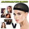 DIVINA VITAE 4Pcs Elastic Bands for Wig, Adjustable Wig Band With Removable Buckles, Wig Bands No Slip Wig Band for Glueless Wig, Wig Strap To Secure Wig(Black)