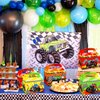 Roaring Good Time 12 PCS Monster Trucks Party Favor Boxes Monster Trucks Party Supplies Monster Trucks Party Favors Monster Trucks Tablecloth Monster Trucks Birthday Decoration