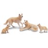 Toymany 8PCS Wolf Figures Forest Animals Toy Figurines - Realistic Jungle Zoo Animal Figurines，Educational Toy Cake Toppers Christmas Birthday Gift for Kids Boys Girls