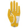 Zero Friction Women's Compression-Fit Synthetic Golf Gloves, Universal Fit, Yellow
