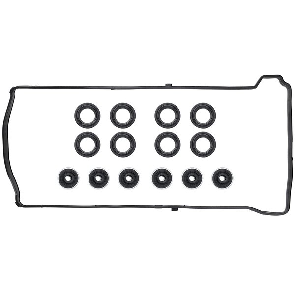 Valve Cover Gasket Set - Compatible with 2.0L 2.3L 2.4L 2002-2015 Honda Accord, Civic, CR-V, Element, Crosstour, Acura CSX, ILX, RDX, RSX, TSX - Replace VS50614R, 12341-R40-A00
