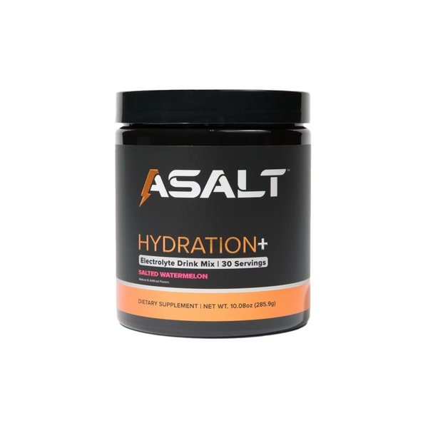 ASALT Hydration+ Electrolyte Powder Drink Mix, 30 Servings, Sugar Free with Himalayan Pink Salt, Zinc, Creatine Monohydrate, and Taurine, Active Recovery for Sports and Fitness, Keto and Paleo