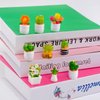 U-Zimikee 10 Pcs Miniature Dollhouse Plants Flowers with White Plant Stand, Miniature Bonsai Plant Mini Potted Plants Artificial Tiny Greenery Ornament Faux Flower Plants for Dollhouse Decoration